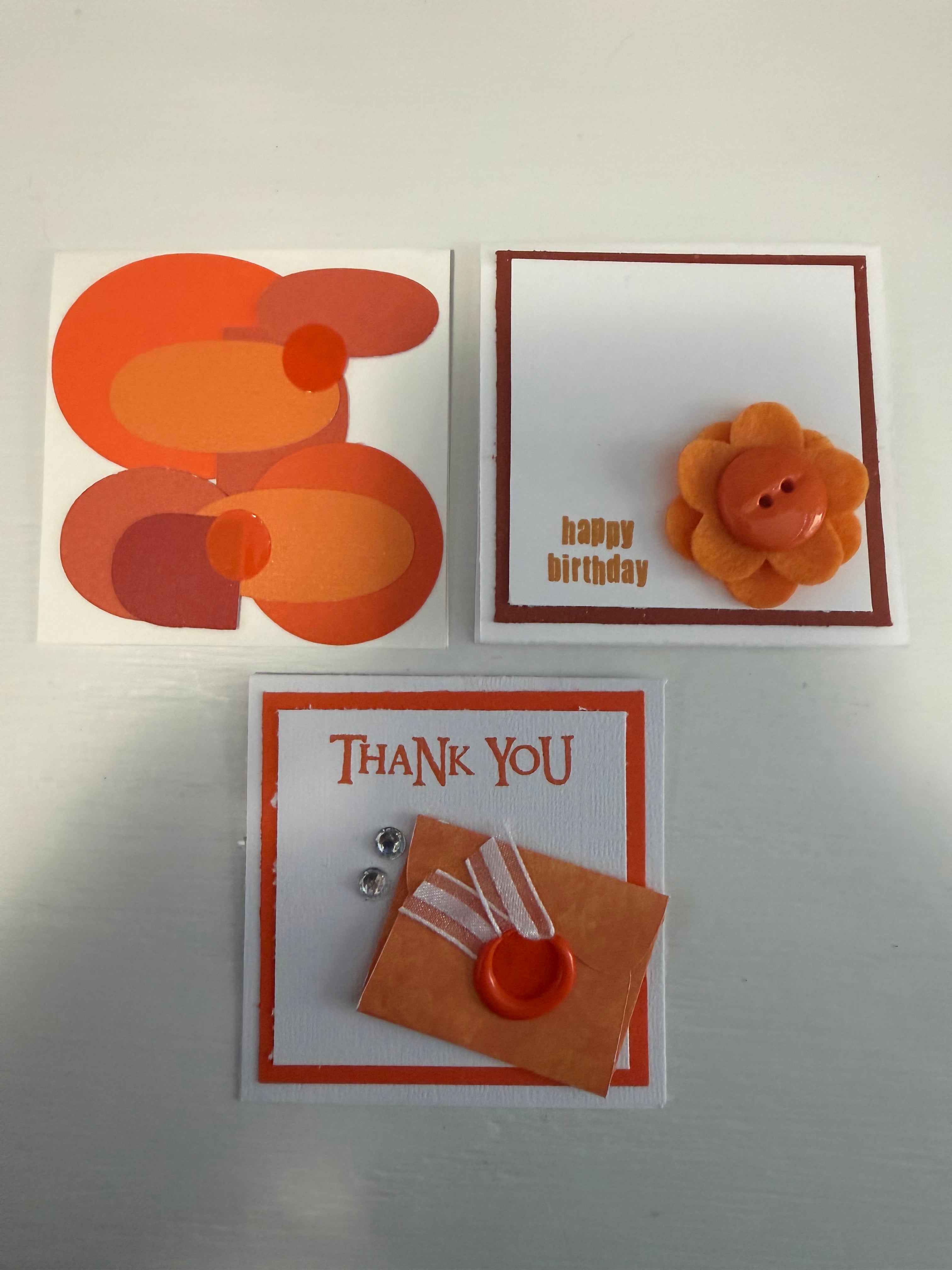 3 by 3 cards- Random selection set of 10