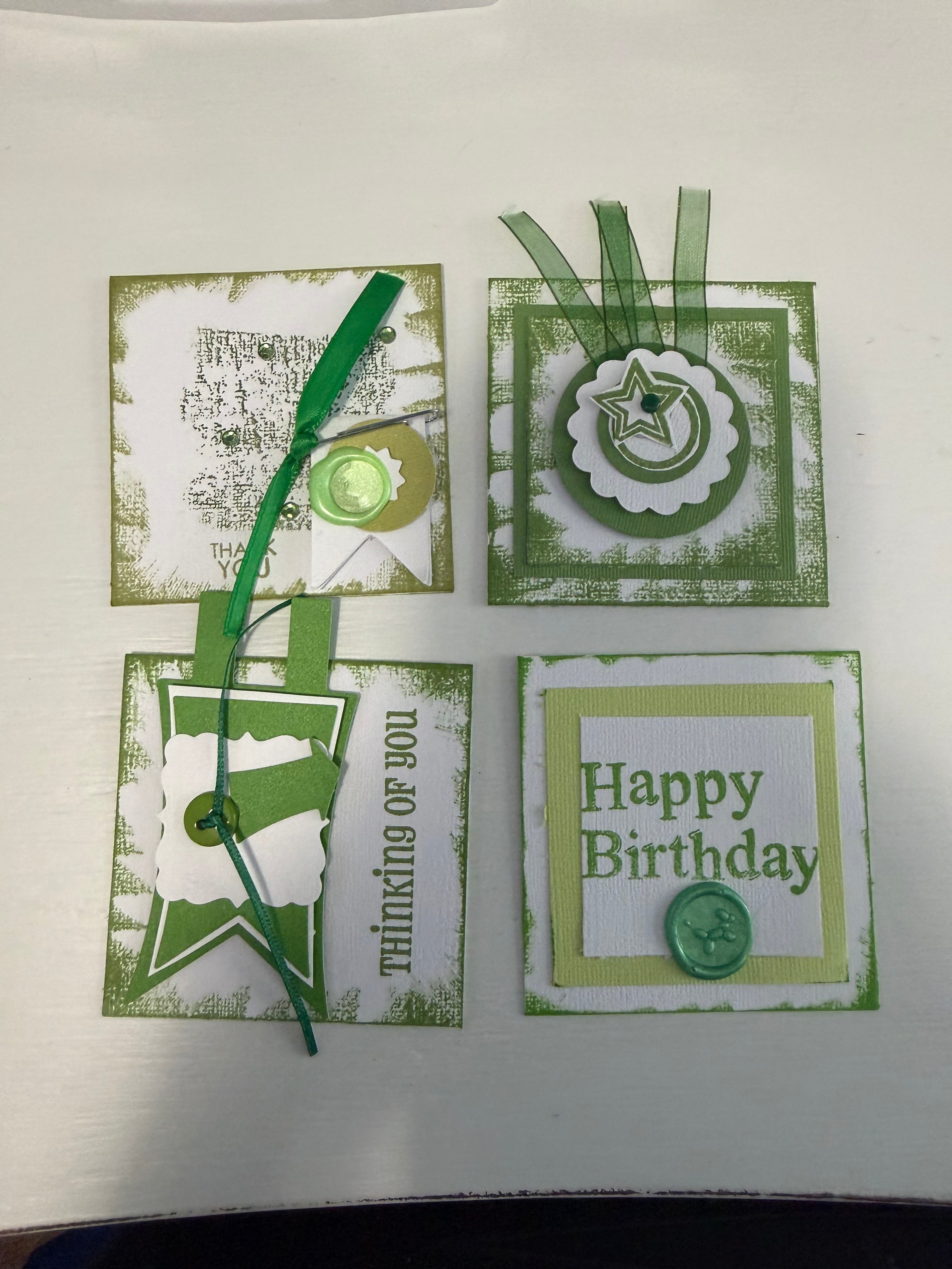 3 by 3 cards- Random selection set of 10