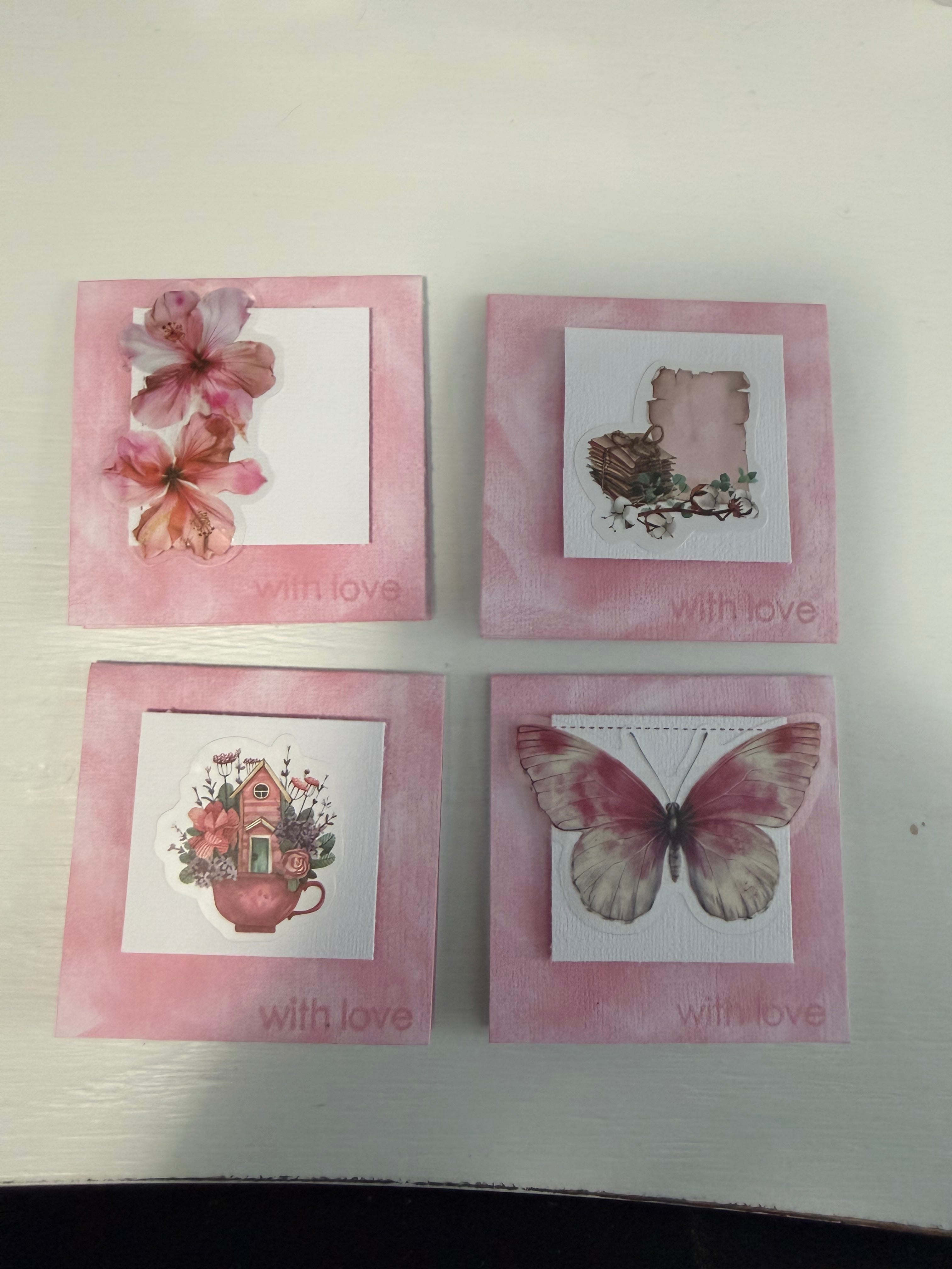 3 by 3 cards- Random selection set of 10