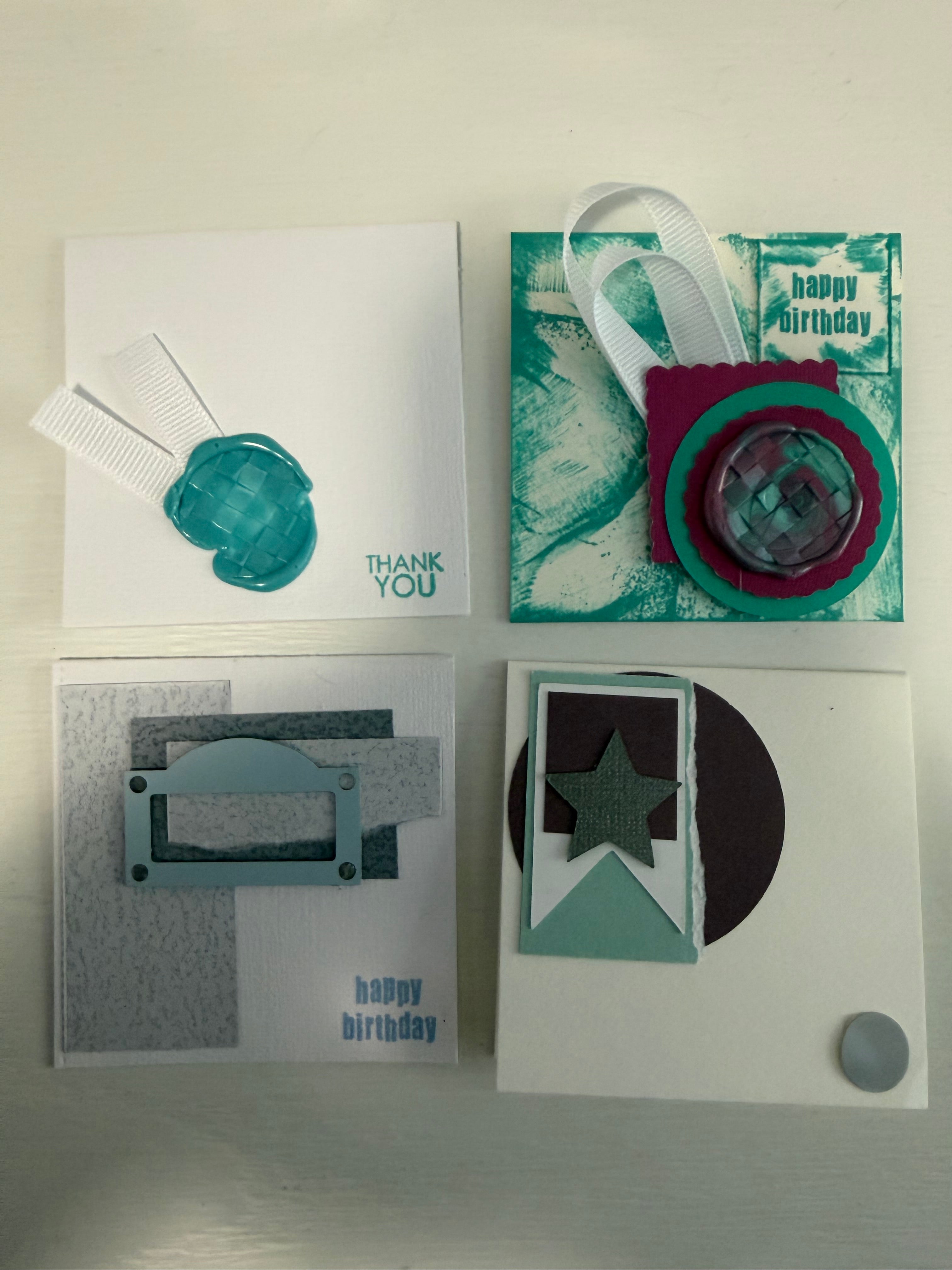 3 by 3 cards- Random selection set of 10