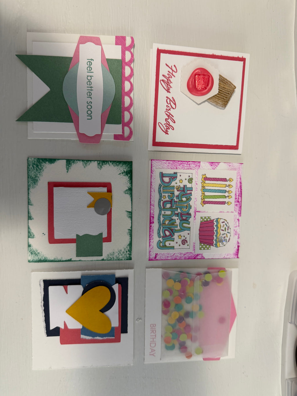 3 by 3 cards- Random selection set of 10