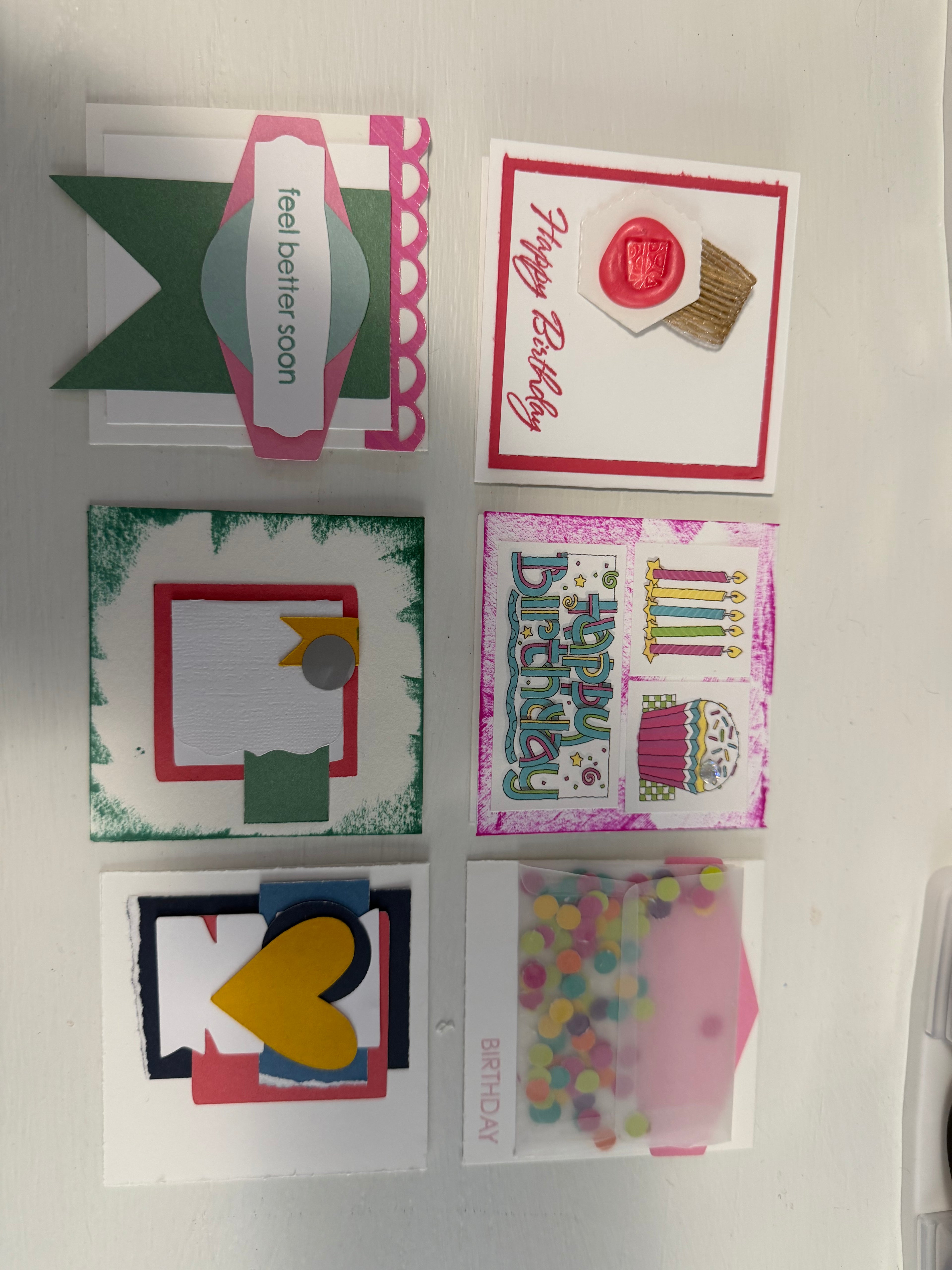 3 by 3 cards- Random selection set of 10