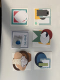 3 by 3 cards- Random selection set of 10