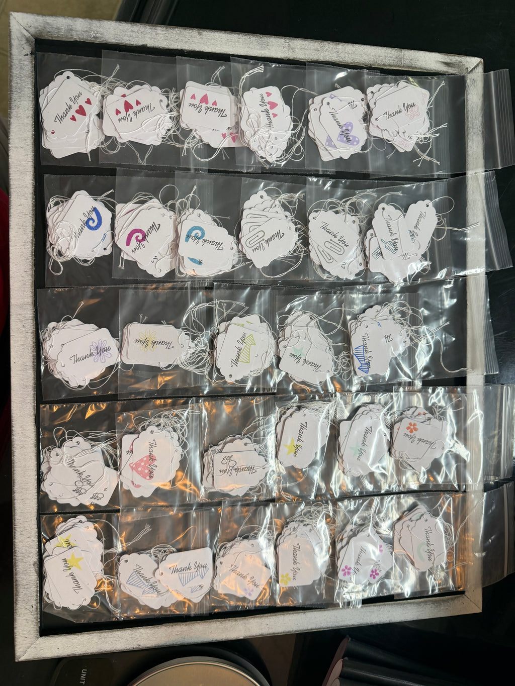 Set of 10 Thank you tags