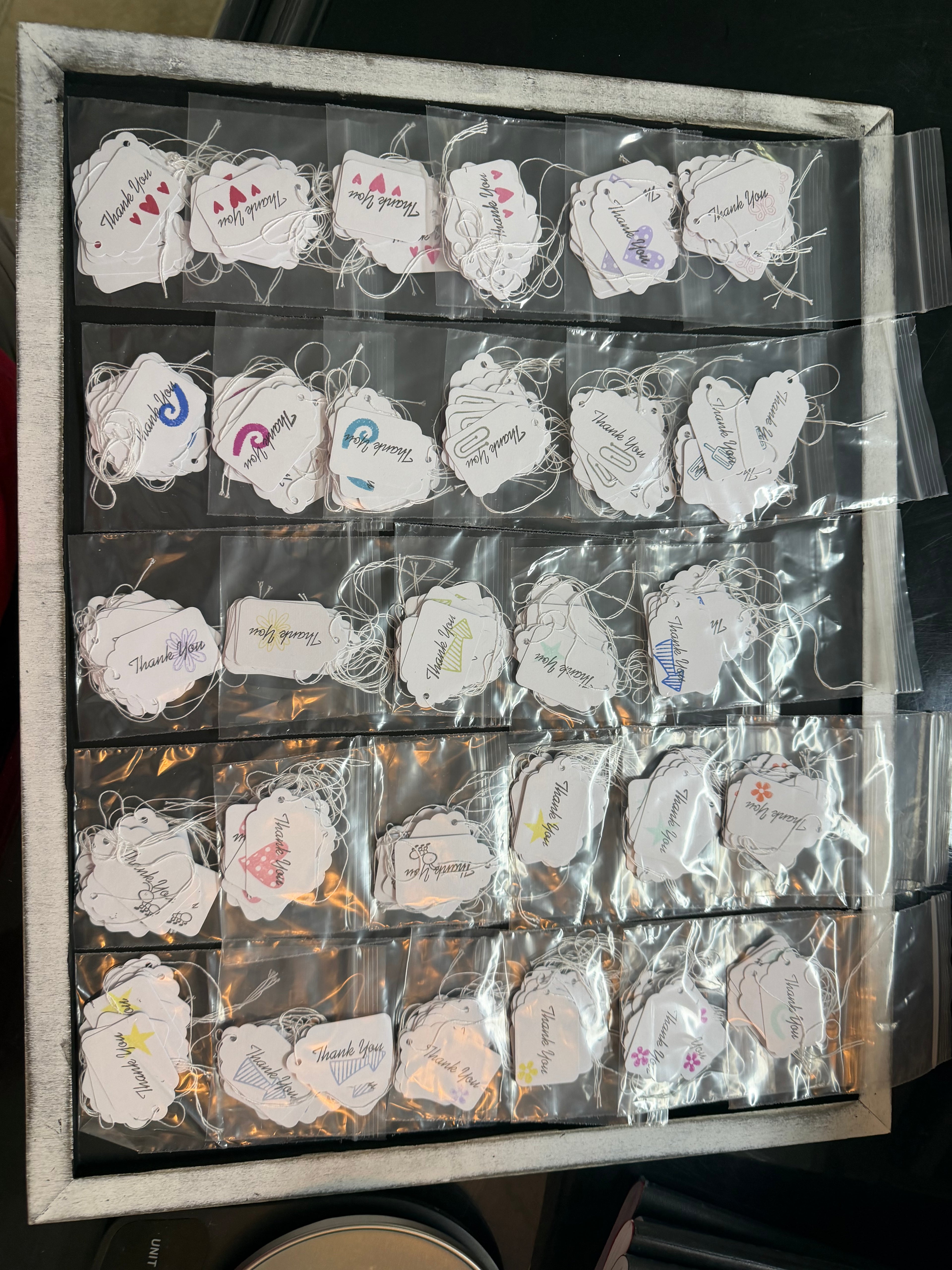 Set of 10 Thank you tags