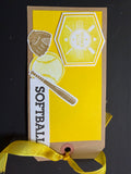 Softball gift tag