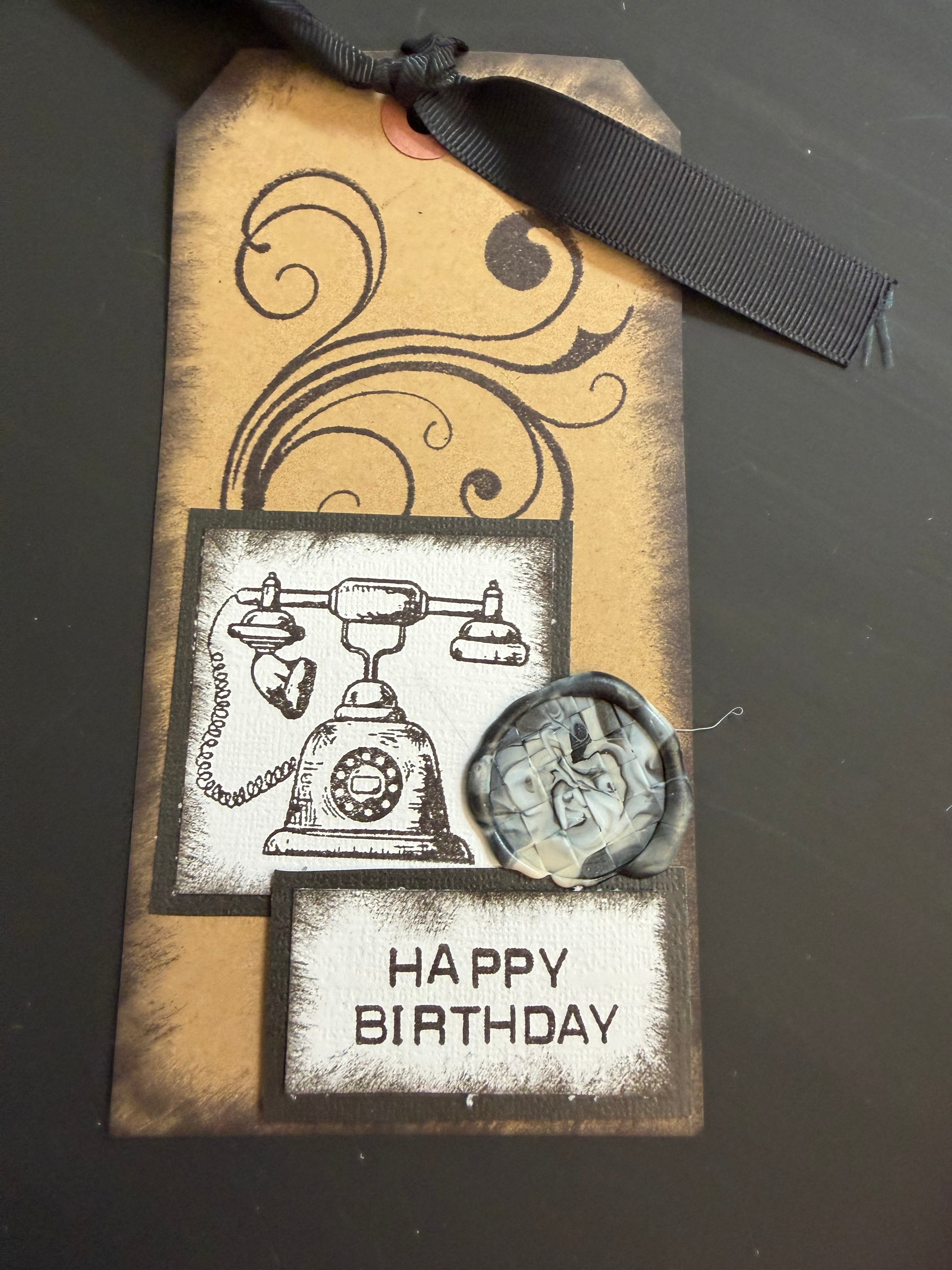 Happy Birthday Vintage Tag