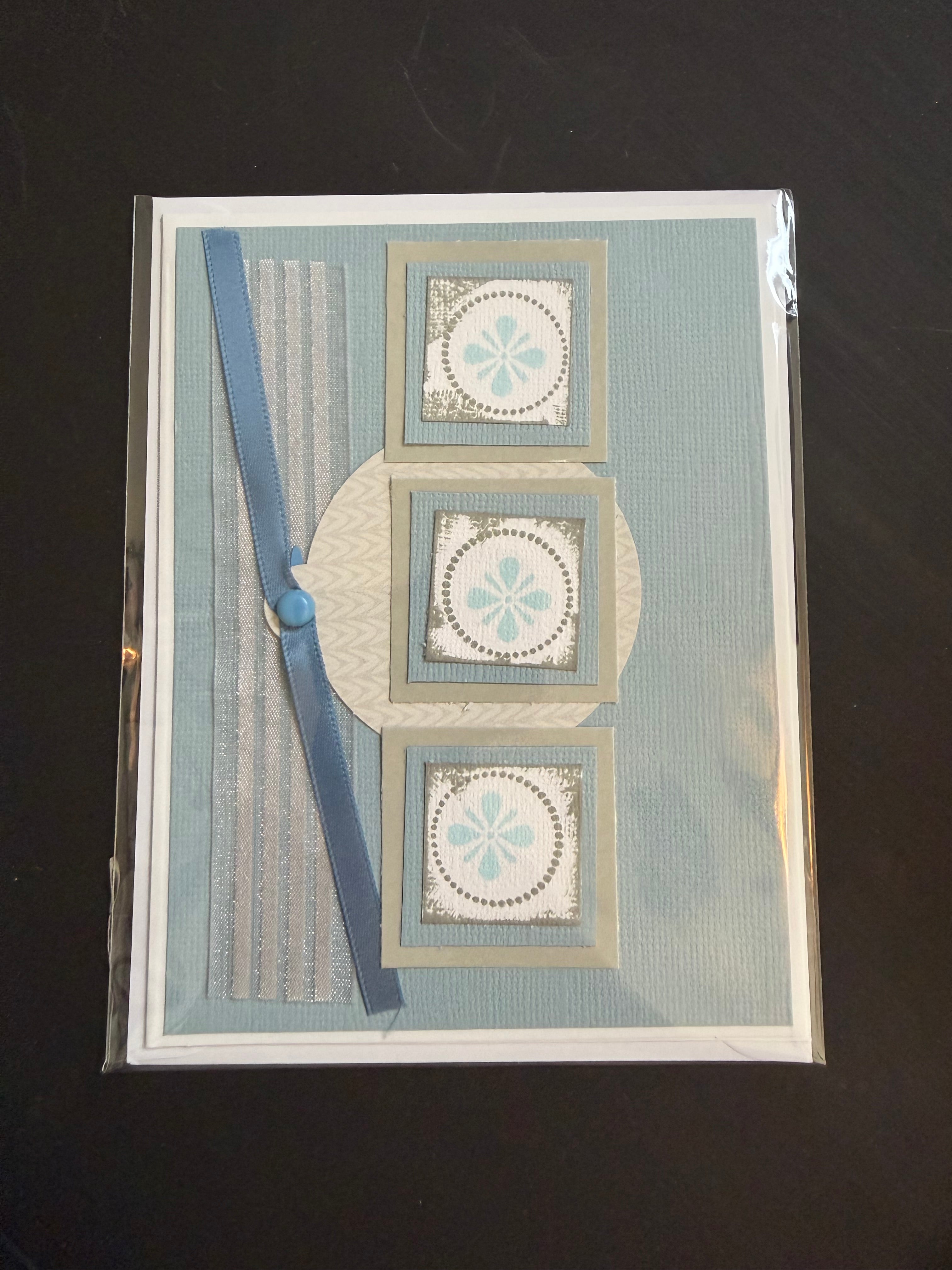 Blue Flower Greeting Card