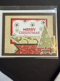 Merry Christmas Tree and Banners Greeting card
