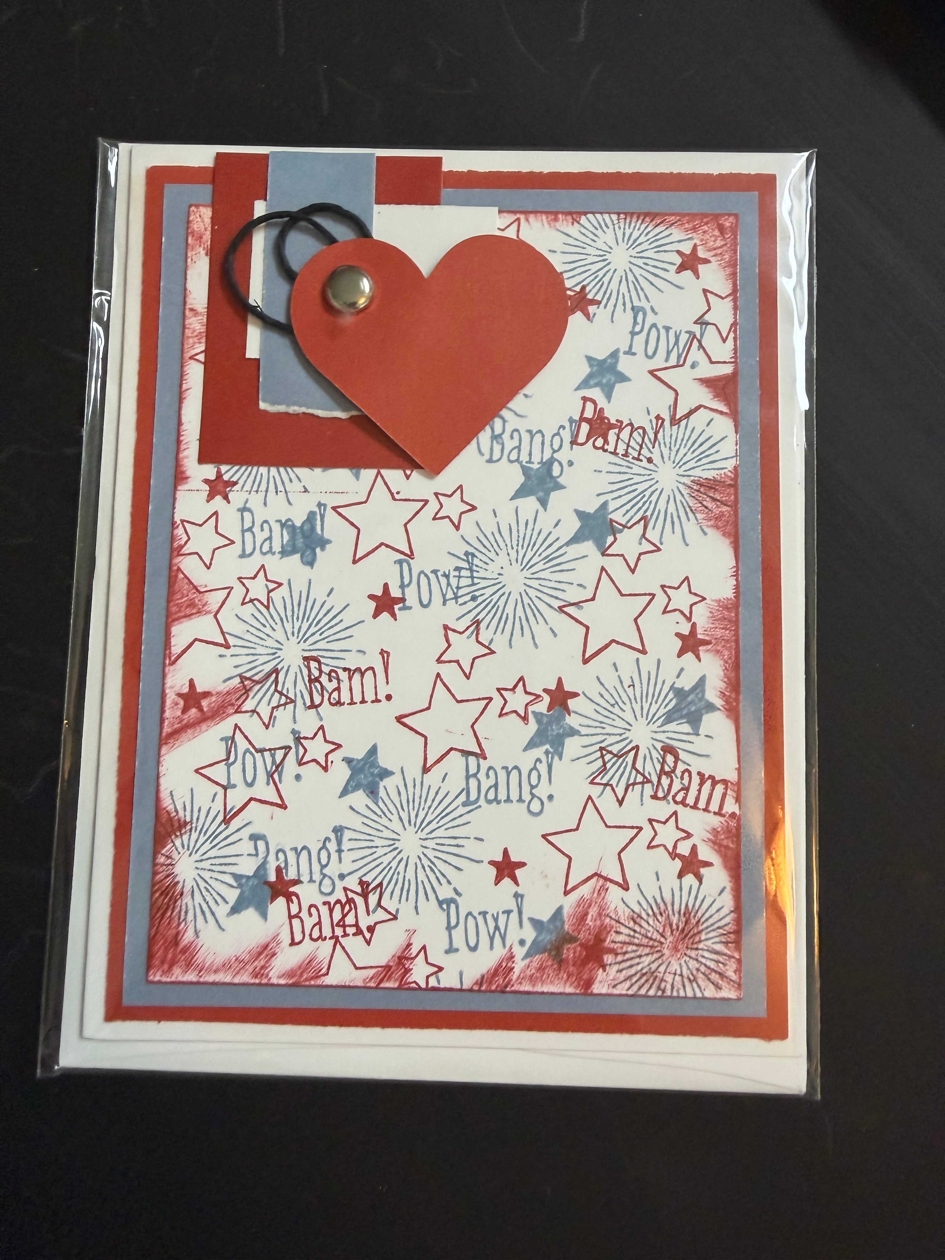 Firework Greeting Card
