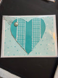 Turquoise Heart Greeting Card