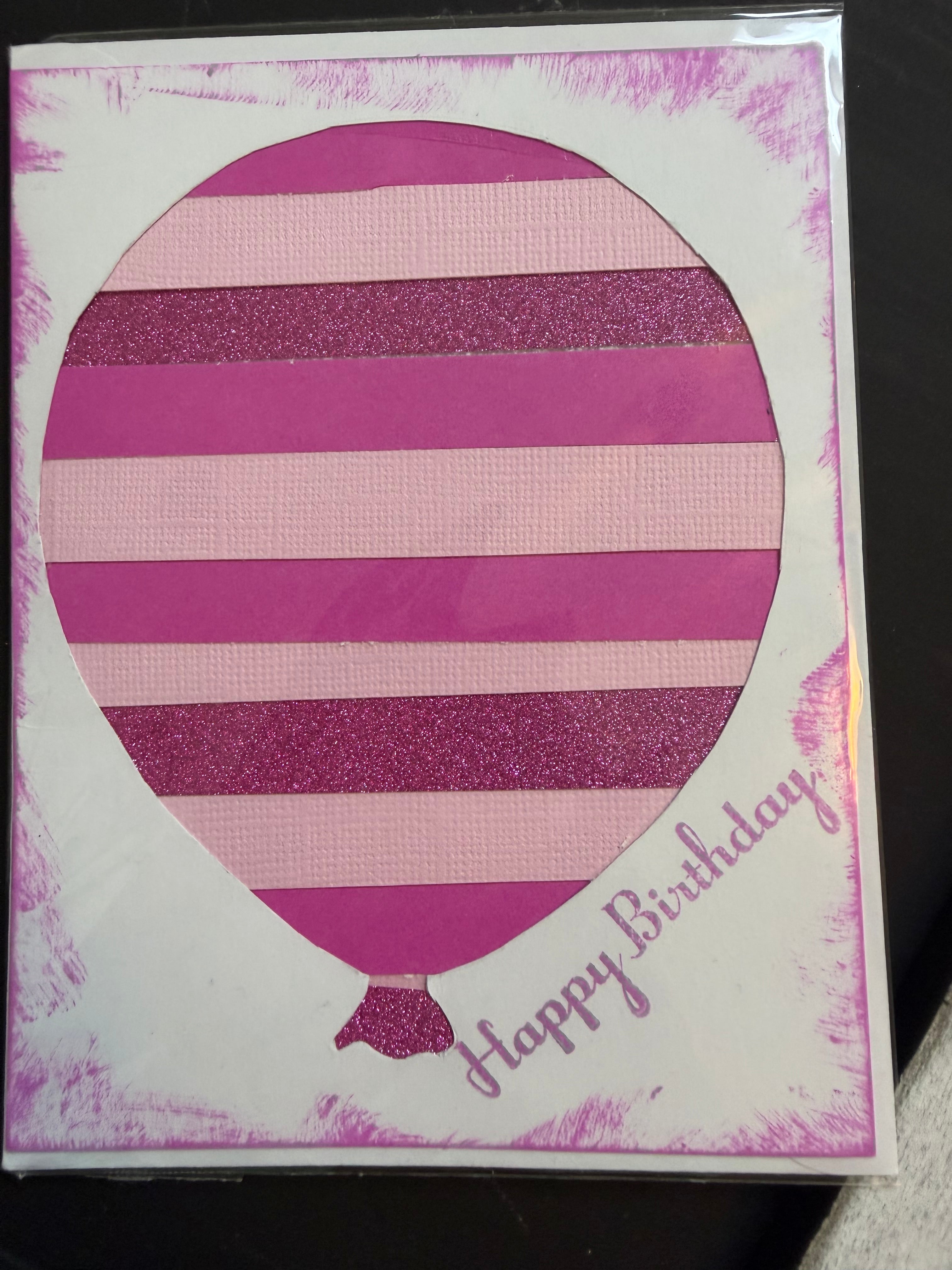 Pink Balloon- Happy Birthday