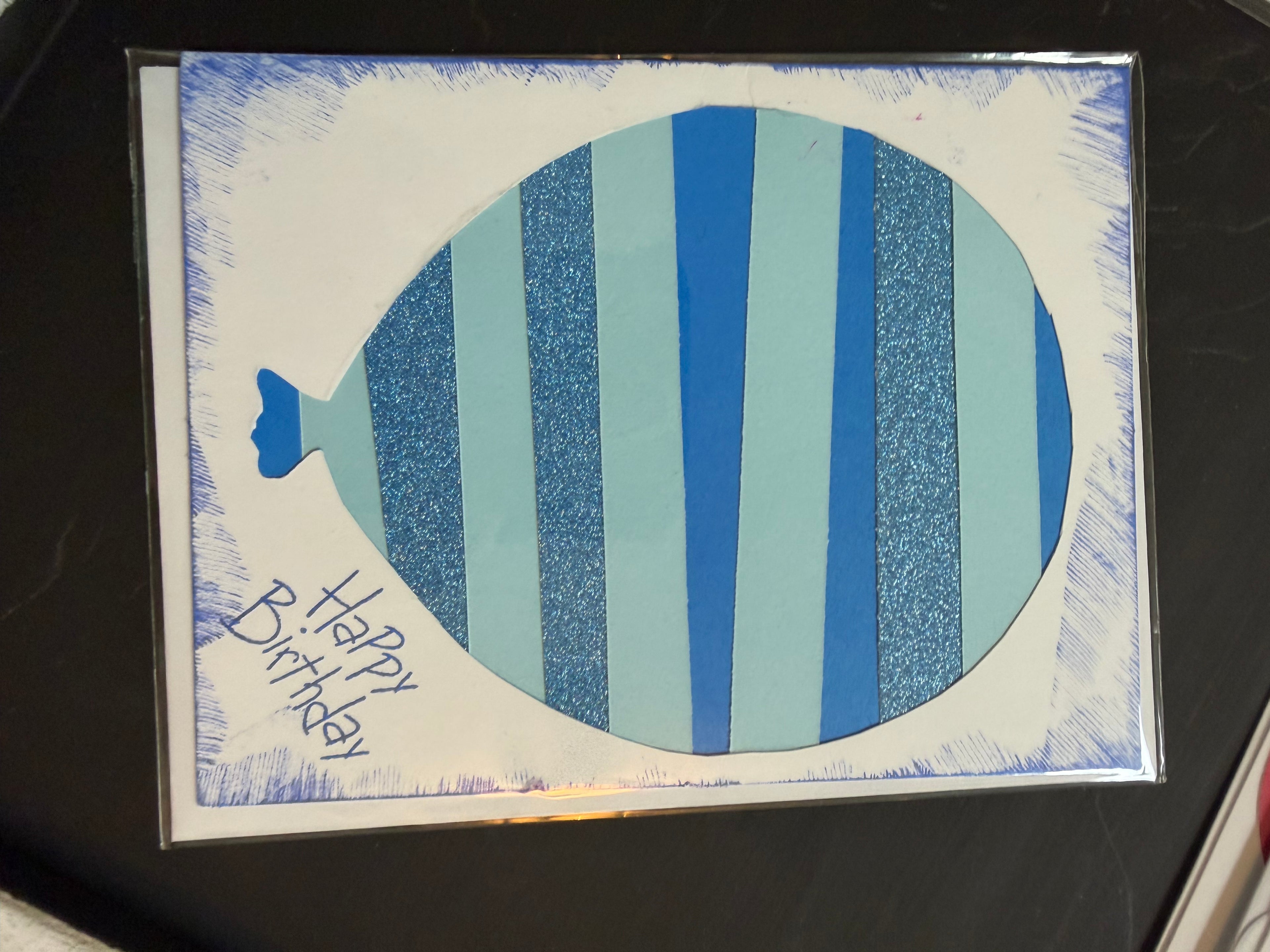 Blue Balloons- Happy Birthday Greeting Card