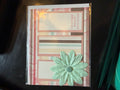 Green Flower Greeting Card